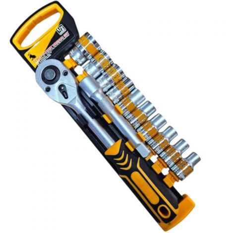 Set di Chiavi a Bussola 1/2'' 12 Pezzi Chiave a Cricchetto + prolunga da 8-24mm
