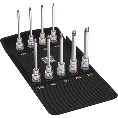 Set di chiavi a bussola 8767 C TORX® HF3 9 pezzi 1/2 di pollice T20-T60