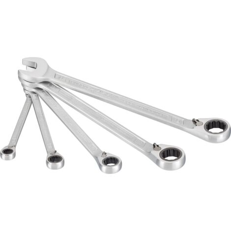 Set di chiavi a bussola a cricchetto 606/5, 5 pezzi, chiavi da 8 a 19 mm, con commutatore