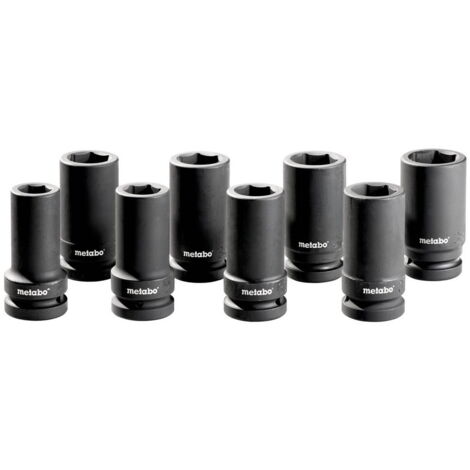 Set di chiavi a bussola da 1" METABO 628835000 - Antiurto - 8 pezzi