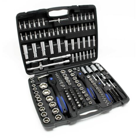 Set di chiavi a bussola da 172 pezzi Set di attrezzi Adattatore per presa a cricchetto reversibile 160002279
