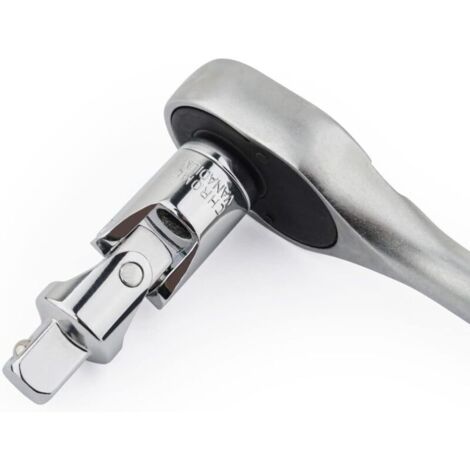 Set di chiavi a bussola universali per giunto omocinetico, adattatore di aumento e riduzione della forza d'impatto, adattatore girevole per motore CR-V, acciaio cromato, 3 pezzi, argento, 6,3 mm/10 mm