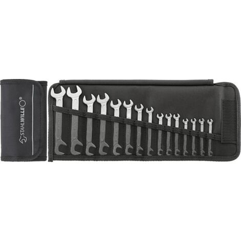 Set di chiavi a doppio bocchettone 12/15 15 pezzi SW3,2-14mm CR-A-STA