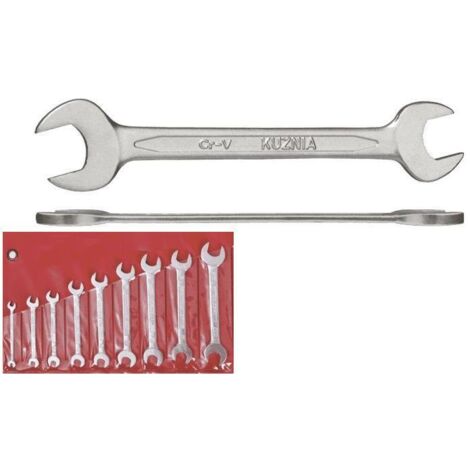 SET DI CHIAVI A TESTA PIATTA FORGE 9 pz. 6-24mm Cr-V RWPd
