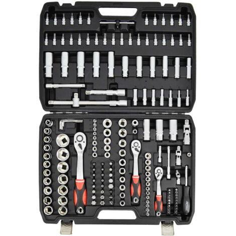 SET DI CHIAVI AWTOOLS 173 pezzi 1/2""/3/8""/1/4"" LINEA NERA