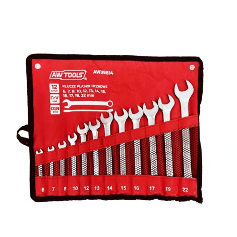 SET DI CHIAVI COMBINATE AWTOOLS 12 pezzi 6mm-22mm 6,7,8,10,12,13,14,15,16,17,19,22