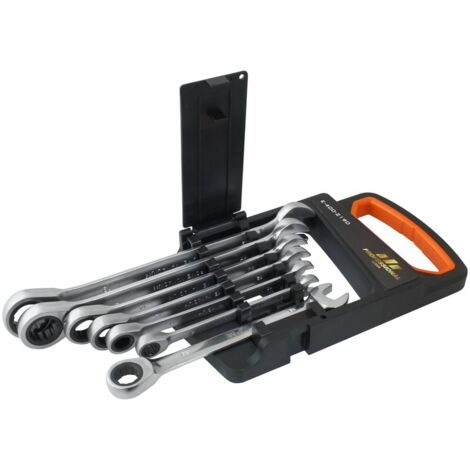 Set di chiavi combinate da 7 pezzi con cricchetto - E-400-2190