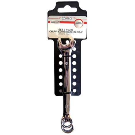Set di Chiavi Combinate in CR-V-Cromo Vanadio Misure: 13 - 14 - 15