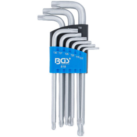 Set di chiavi extra lunghe BGS TECHNIC - Testa a sfera Torx - 9 pezzi - 819
