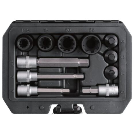 SET DI CHIAVI PER PINZE FRENO ROOKS 11 PEZZI, VAG, BMW, PSA, MB