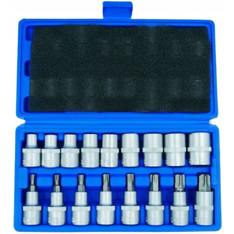 SET DI CHIAVI TORX E CON BUSSOLA DA 1/2” 19 pz.