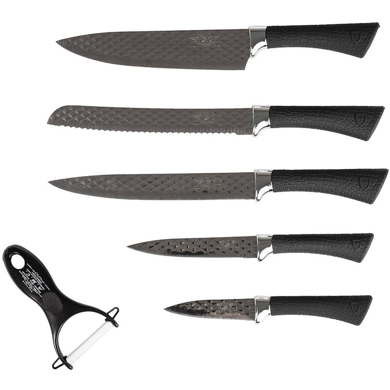 Image of AMC - Set di coltelli piu' pelapatate stile moderno 6 pezzi di alta qualita'