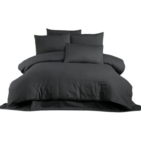 Set di copripiumino Antracite Osimano 3 Pezzi