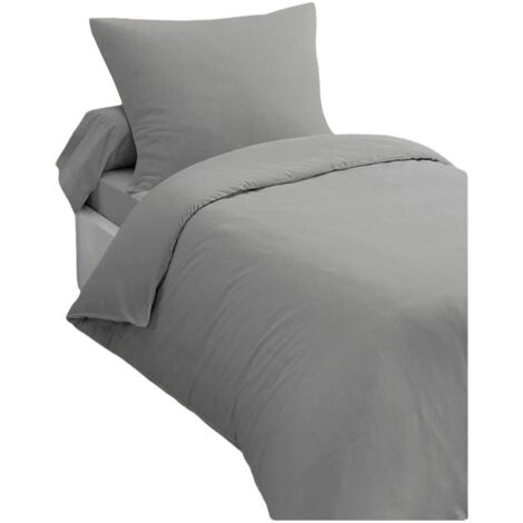 Set di copripiumino HOME LINGE PASSION Grigio chiaro Ala francese 2 Pezzi