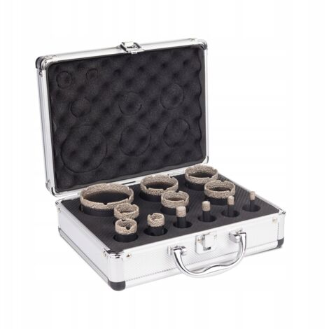 Set di corone diamantate per gres, 13 pezzi, M14