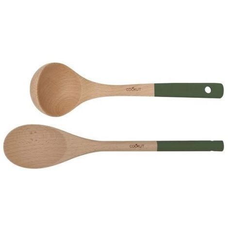Set di Cucchiai e Mestoli in Legno Cookut Felce - MJUVE