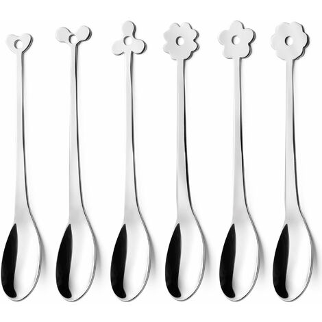 Set di Cucchiaini Cappuccino 6 Pezzi in Acciaio Eme Cadeau
