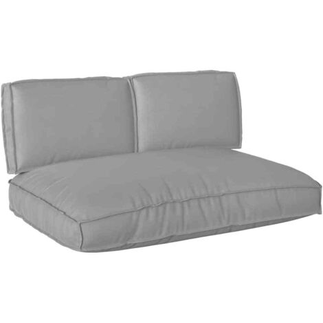 Set di Cuscini 3 pcs Grigio Tessuto Oxford vidaXL