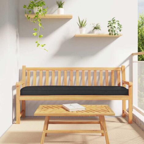 Set di Cuscini per Pallet 2 pcs Nero 200 x 40 x 8 cm vidaXL