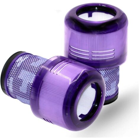 Set di due filtri di ricambio per l'aspirapolvere senza fili Dyson V11 SV14 Cyclone Animal Absolute Total Clean. I filtri Dyson V11 SV14 mantengono lo stesso codice articolo: 970013-02.