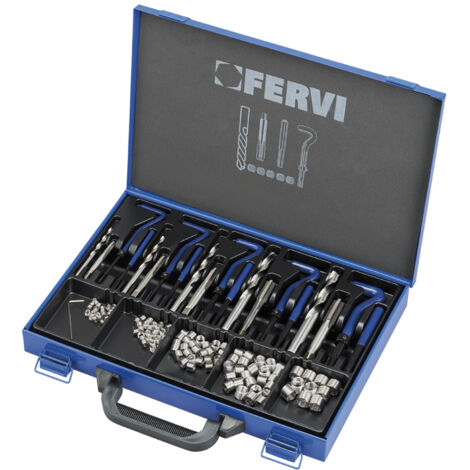 SET DI ELICOIDI DA M5-M12 PER RIPARAZIONE DEI FILETTI FERVI E010