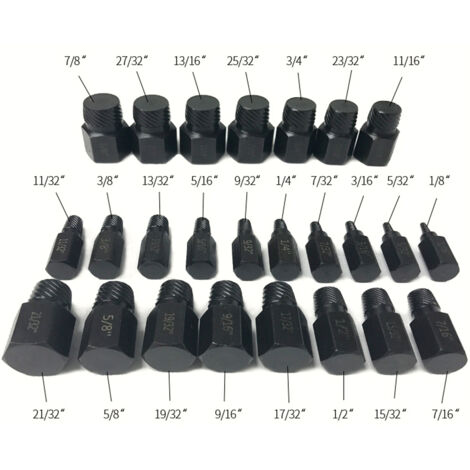 Set di estrattori per viti da 25 pezzi Estrattore per bulloni rotti Perni utili Estrattori a spirale e dadi Viti spellate Prigionieri Raccordi Strumento di estrazione