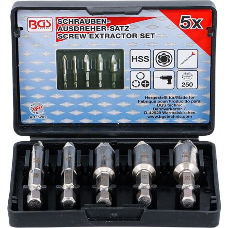 Set di estrattori per viti rotte  5