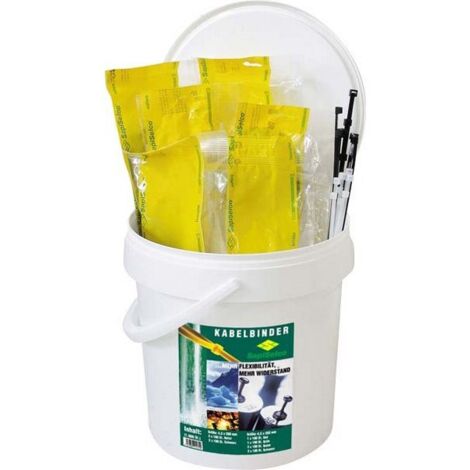 Set di fascette per cavi 1000 pezzi PA 6.6