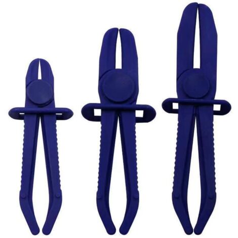 Set di fascette stringitubo da 3 pezzi (155, 185, 250 mm), mini fascette stringitubo, fascetta stringitubo, custodia per pinze
