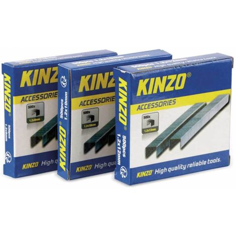 Set di fermagli metallici Kinzo 1500 pezzi 1 2 mm 8 10 mm