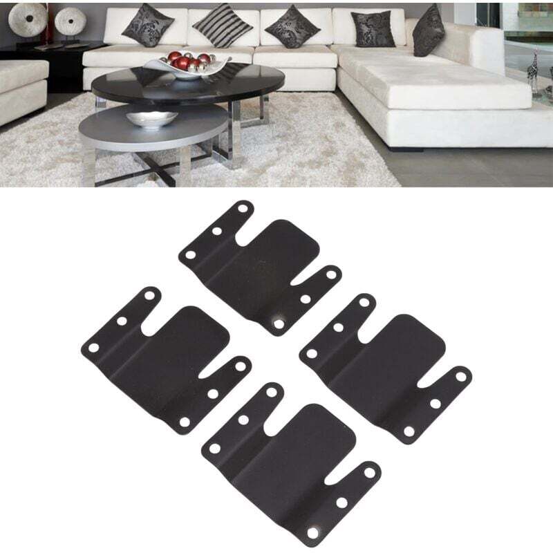 Image of Set di ferramenta per divano da 4 pezzi, modulo per reclinabile, connettore per blocco divano, staffa universale