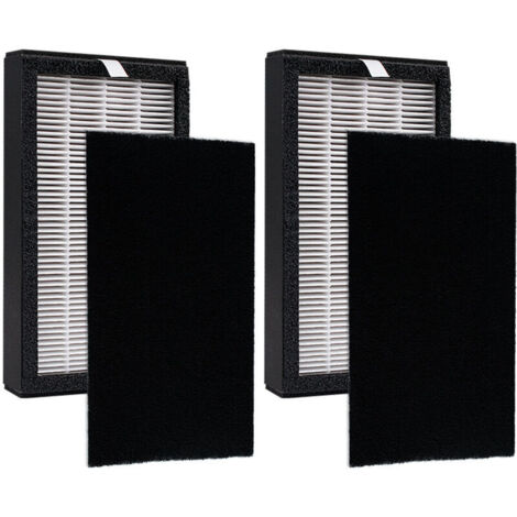 Set di filtri di ricambio per FLT4100, compatibile con i purificatori d'aria GermGuardian AC4100, AC4100CA, AC4150BL, AC4150PCA, AC4150PC e AC4175W. Include due filtri HEPA H13.