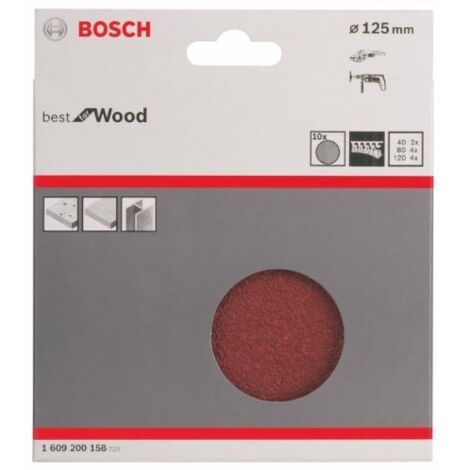 Set di fogli di macinazione migliore per legno. 10 pezzi. A