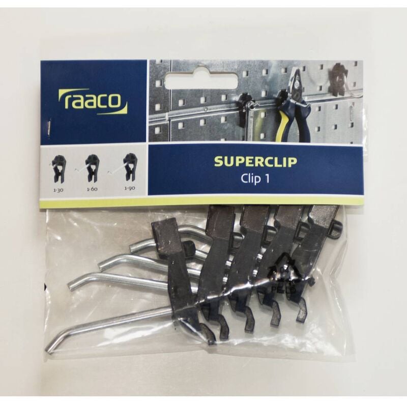 110532 Ganci per utensili Clip Mix 53 1 pz. - Raaco