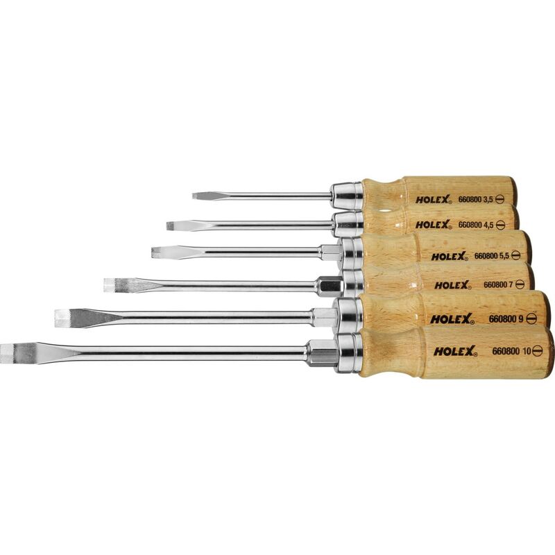 HOLEX - Set di giraviti per viti con intaglio, con...