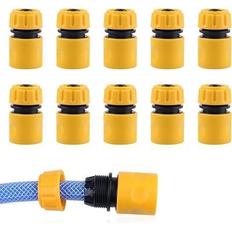 Set di giunti per tubi da 1/2 pollici, adattatori per tubi di irrigazione, kit per tubi di irrigazione, giunti per tubi in plastica, 10 pezzi.