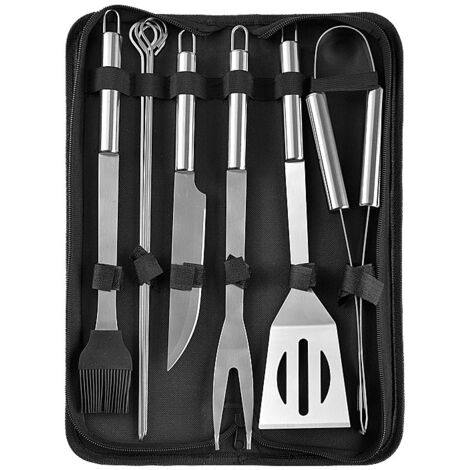 Set di griglia per barbecue in acciaio inossidabile - con custodia per il trasporto - resistente alle alte temperature