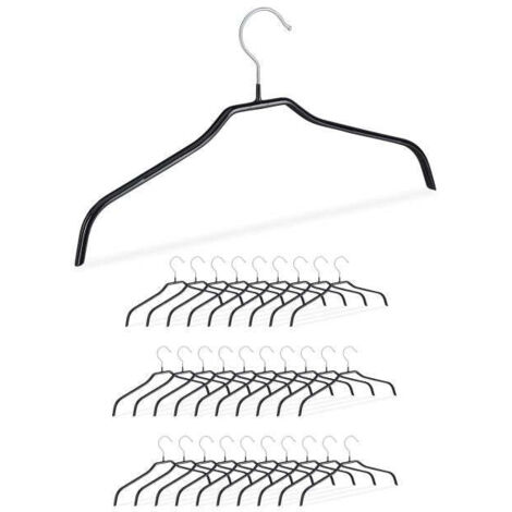 Set di grucce antiscivolo nere