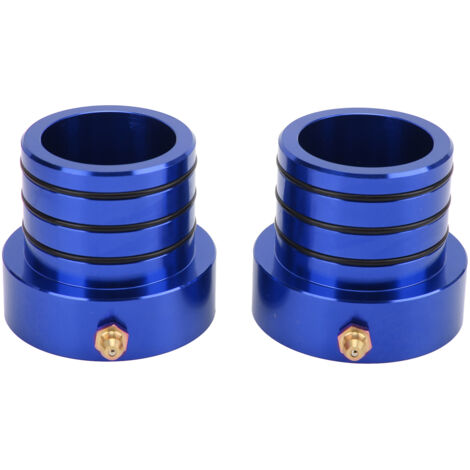 Set di guarnizioni per tubi dell'asse anteriore da 2 pezzi, sostituzione della resistenza all'ossidazione dell'alluminio billet per Jeep Wrangler Cherokee TJBlue