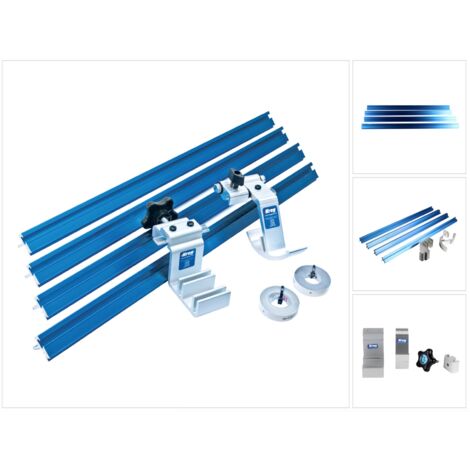 Set di guide KREG Trak & Stop con fermi metrici, 8 pezzi ( KMS8000M )