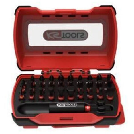 Set di inserti a impatto KS TOOLS 31 pezzi 1/4" x 25 mm con portainserti magnetico da 60 mm