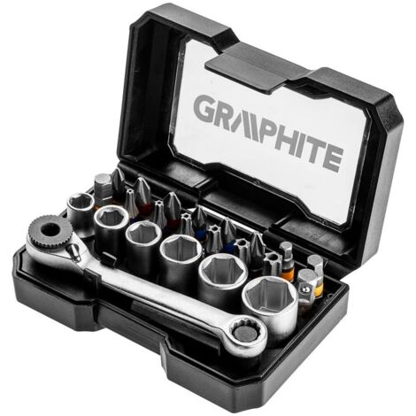 Set di inserti e bussole 24 pezzi inserti da 25mm graphite 56h610