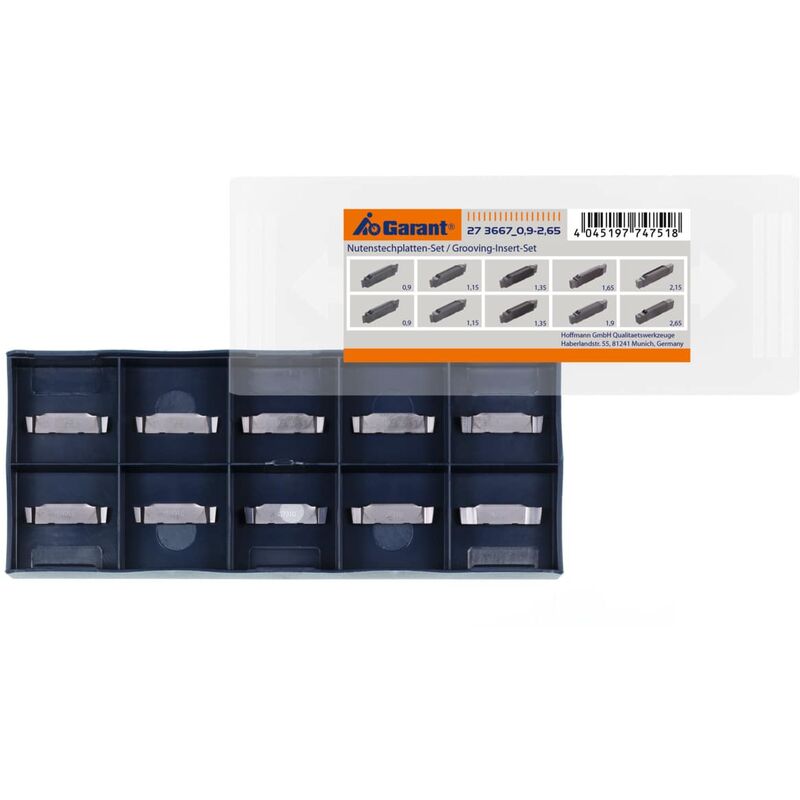 Garant - Set di inserti per scanalature, HB7010
