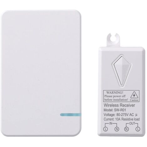 Set di interruttori e ricevitori wireless, interruttore portatile per lampadine a LED con telecomando