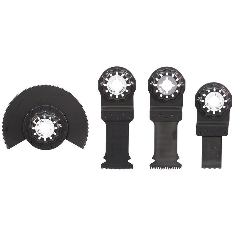 Set di 4 accessori per legno e metallo starlock Makita B-67480