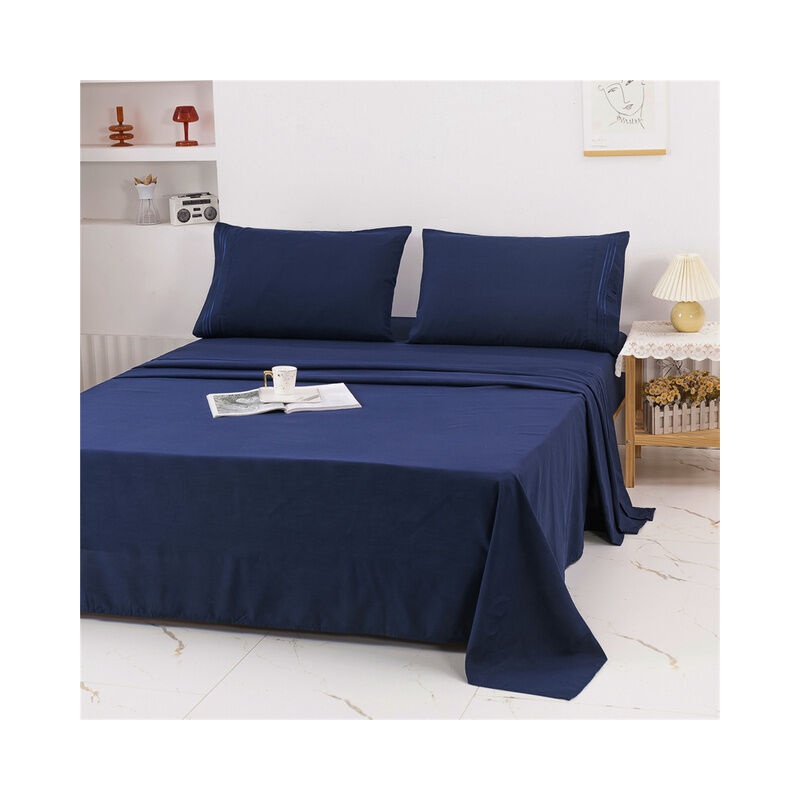 Set di lenzuola King Size ricamate nordiche 3-4