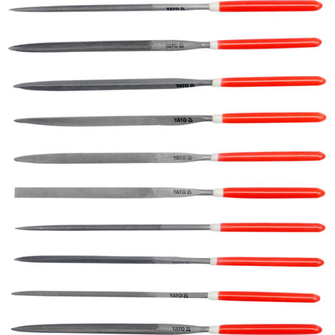 Set di lime ad ago 10 pezzi 518085mm - YT-6165