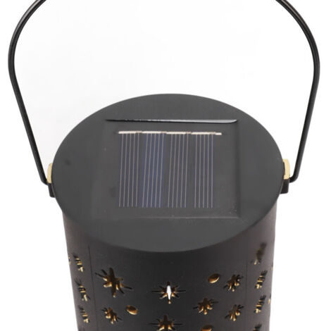 set di luci solari a LED per giardino, impermeabili, con motivo lunare, con spina di terra, per esterni, prato, patio e vialetto.