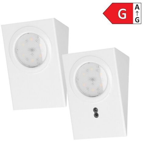 Set di luci sottopensile LED MAKAN 2W, 180lm, 4000K, con interruttore touchless, bianco