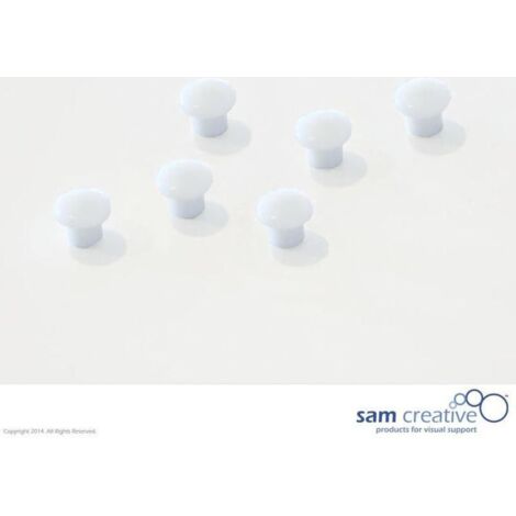 Set di magneti Memo 10 mm bianco